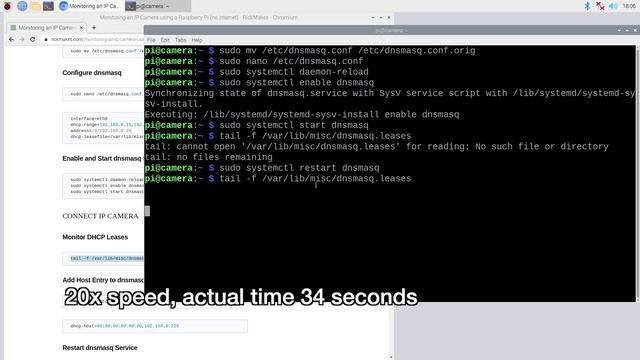 Monitoring an IP Camera using a Raspberry Pi (no internet) смотреть онлайн