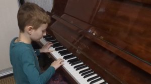 Е. Гнесина. Этюд. Фортепиано. 1-й класс.