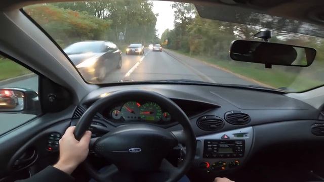 2001 Ford Focus MK1 1.8 TDDi 90 hp POV Test Drive exhaust sound and acceleraction смотреть онлайн