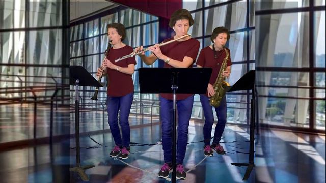 Jitterbug by Catherine McMichael for flute, clarinet and alto sax. Performed by Christine MacDonnel смотреть онлайн