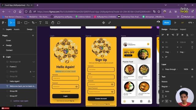 Food Mobile App In Figma To Android Studio | Get Started And Login Pages - Part 3 [Indonesia] смотреть онлайн