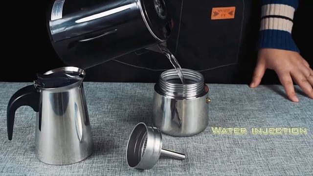 Godmorn Espresso Coffee Pot stainless steel смотреть онлайн