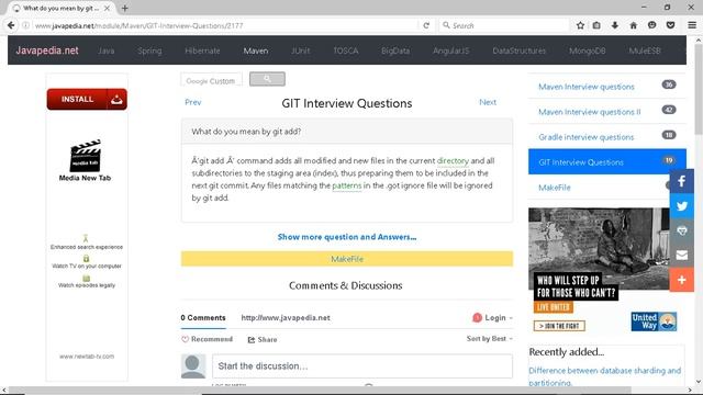 What do you mean by git add?
| javapedia.net смотреть онлайн