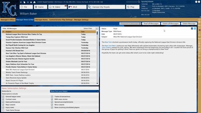 Out of the Park Baseball 17: Kansas City Royals Franchise [Ep 3] смотреть онлайн