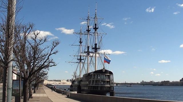 Санкт-Петербург - Весна - Петровская набережная - Футаж. Видео Александр Травин арТзаЛ смотреть онлайн