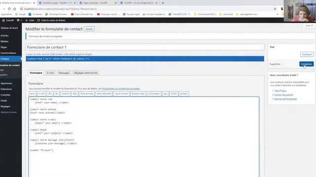 TUTO WORDPRESS ?? Créer un formulaire de contact avec CONTACT FORM 7 смотреть онлайн