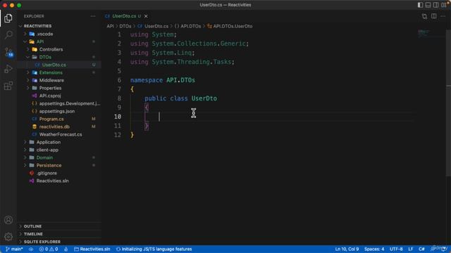 132 - Creating the user DTOs смотреть онлайн