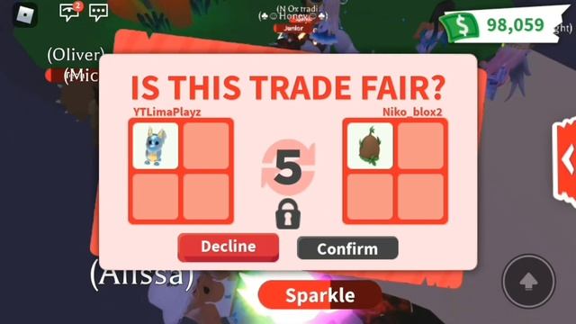 Was this a fair trade!? ? In Adopt Me (Roblox) смотреть онлайн