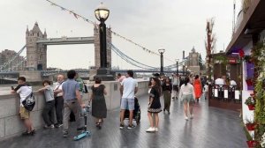 Летняя прогулка по Лондону от рынка Боро до Тауэрского моста - Потрясающий вид на закат в Лондоне