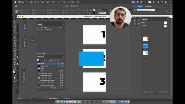 Шаблон поверх страниц в Adobe InDesign - колонцифры и правильная иерархия в слоях смотреть онлайн