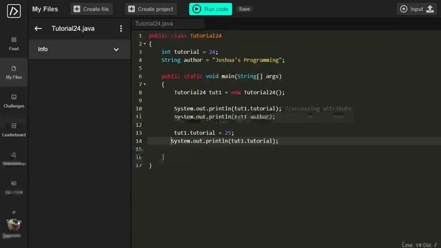 Java Programming Tutorial EP: 24 Class Attributes | Joshua's Programming смотреть онлайн