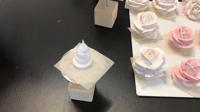 Зефирные розы - подробный разбор. Цветы из зефира.