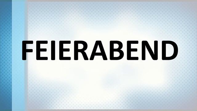 Feierabend - How to pronounce Feierabend - German word смотреть онлайн