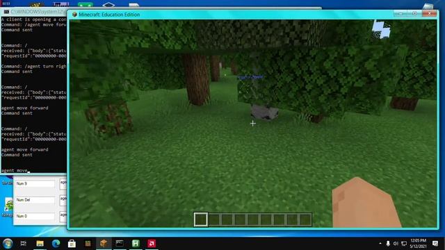 Messing with minecraft bedrock websocket(Agent) смотреть онлайн