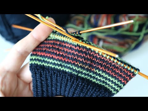 ХЕЛИКС. ПРОСТОЙ метод вязания носков. КРУТОЕ СОЧЕТАНИЕ ЦВЕТОВ! смотреть онлайн