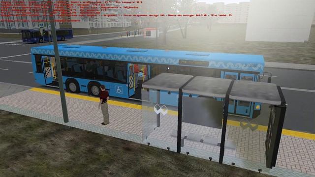 OMSI 2 Москва 2.0 Маршрут 748 МАЗ-107.065 Новогодний Московский автобус смотреть онлайн