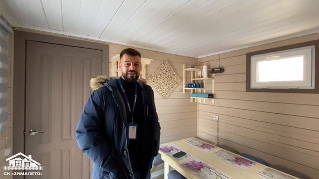 Угловая баня из бруса. Отзыв заказчика смотреть онлайн