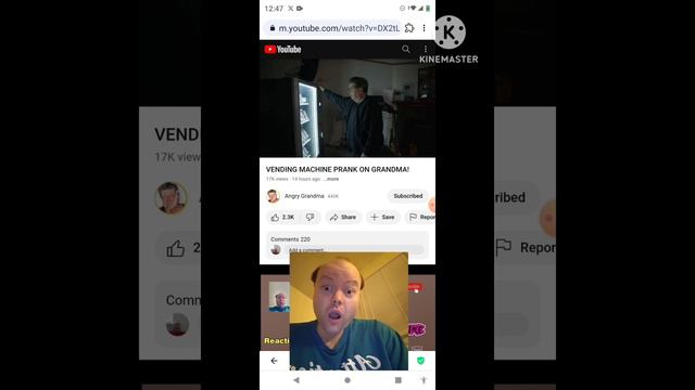 Reaction to VENDING MACHINE PRANK ON GRANDMA! смотреть онлайн