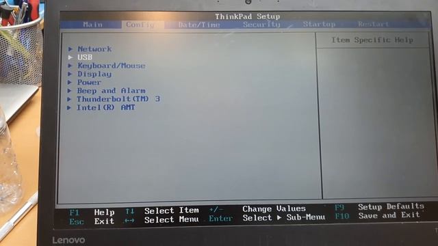 Lenovo T470  USB Boot Configuration !