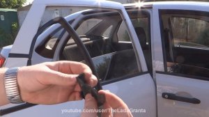 Lada Granta - устранение дребезга боковых стекол.