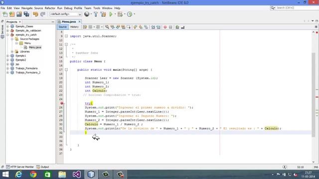 Try Catch y Do while - Programación en Java y Php смотреть онлайн