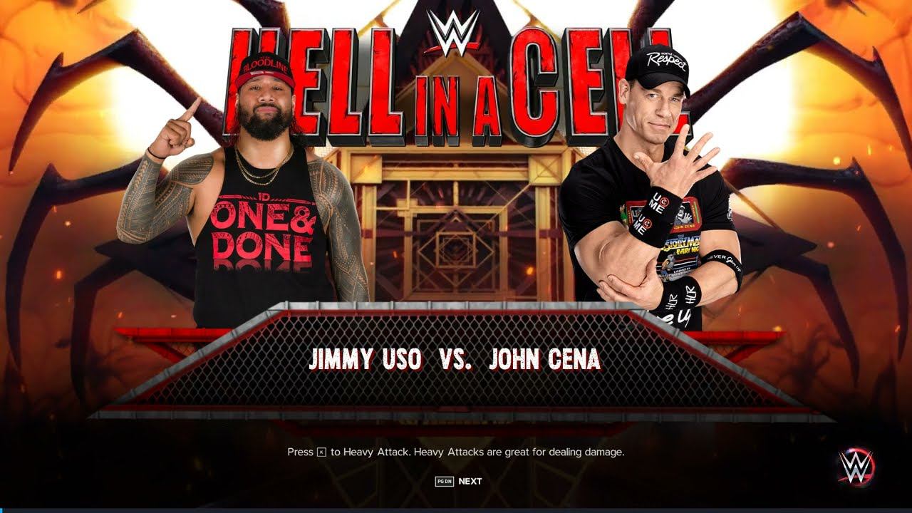 WWE2K23 Jimmy Uso vs John Cena смотреть онлайн