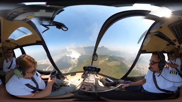 Jazmín, Miguel y Juan - Vuelo en Helicóptero - Rio de Janeiro - Brasil - 2023 - VR 360 VIDEO смотреть онлайн