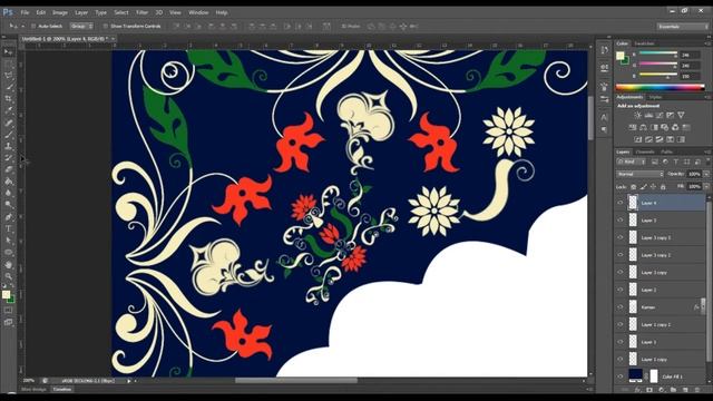 Indian(Moghal)Design Invitation Card | Photoshop tutorial | by QURAISHI G D. смотреть онлайн