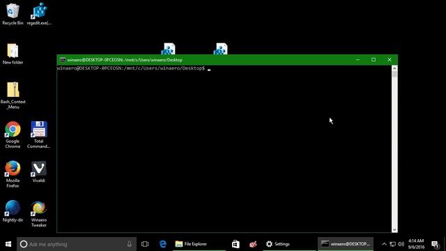 Open Bash here context menu in Windows 10 [in action] смотреть онлайн