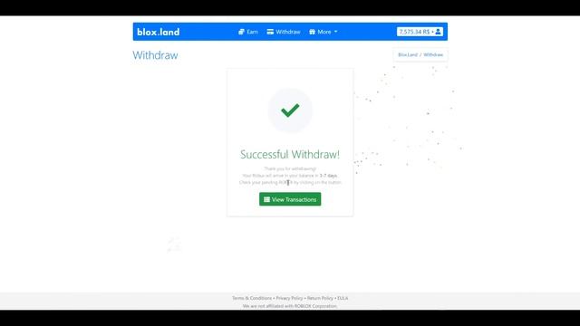 How To Withdraw ROBUX For FREE On BLOX.LAND (2021)