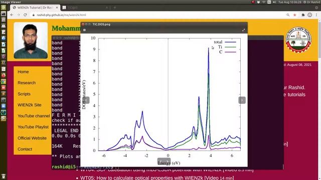 WT20: How to calculate DOS (density of states) and PDOS with WIEN2k | Save plots as EPS and PNG смотреть онлайн