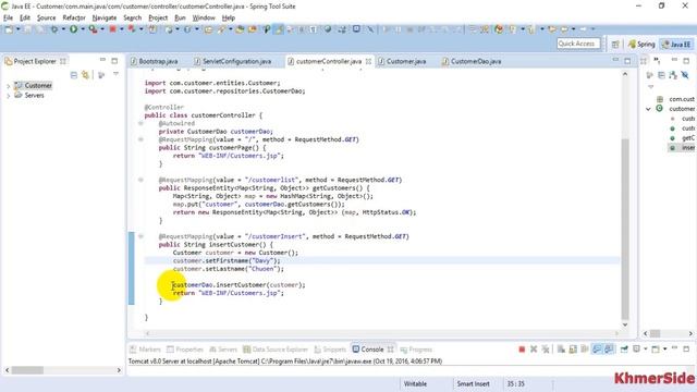 CRUD - Jdbc Template and PostgreSQL with Maven Spring framework 4.3.x смотреть онлайн