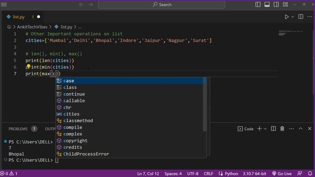 List Data Type in Python | Other Important Operations that Can be Used in Coding Questions смотреть онлайн