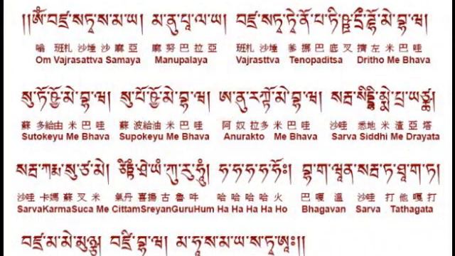 Vajrasatva mantra смотреть онлайн