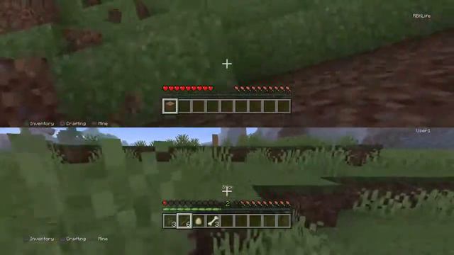 Minecraft Splitscreen Survival смотреть онлайн