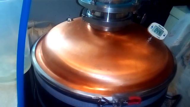 Перегон на 4-х дюймовой тарельчатой колонне остатков с.с. на будущий вискарик. смотреть онлайн