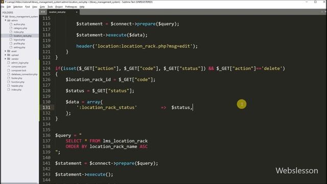 PHP Project On Library Management System - Delete Location Rack Data - 17 смотреть онлайн