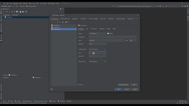 IntelliJ IDEA. MySQL connection with Database Navigator смотреть онлайн