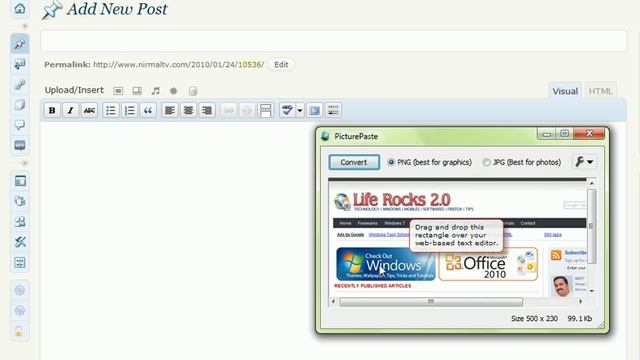 Drag and Drop Images to Wordpress, Gmail, Google Docs, Zoho etc смотреть онлайн