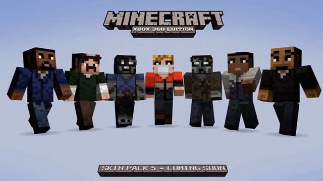 Minecraft Xbox 360 - THE WALKING DEAD Skins Revealed | NEW Skin Pack 5 Screenshot & Info смотреть онлайн