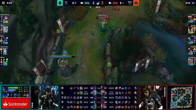 G2 Vs. MAD Game 1 - Playoffs: Lower Quarterfinal | LEC Spring | G2 Esports Vs. MAD Lions | (2023)