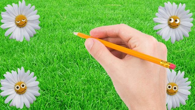 Прикольный футаж С Днем Рождения. Веселые ромашки смотреть онлайн