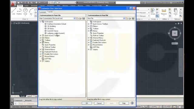 Adjust workspace - Autocad 2013 Training - Customize workspace - acad.cuix смотреть онлайн
