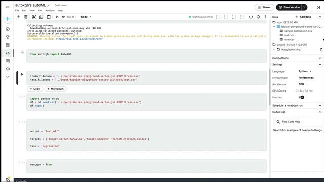 AutoXGB - Automated ML with xgboost + optuna + fastapi | Kaggle Demo смотреть онлайн
