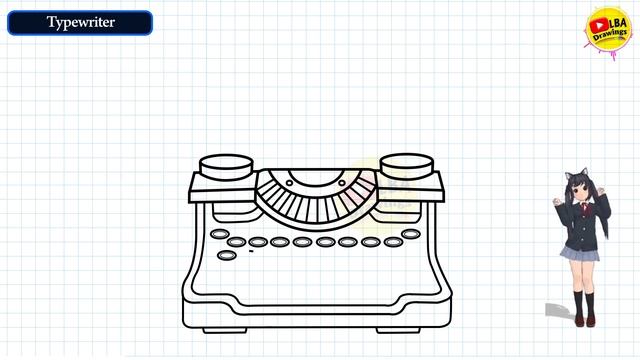 How to Draw Typewriter |Typerwriter Drawing Video |@LBADrawings смотреть онлайн