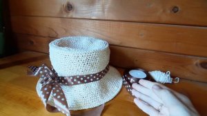 МК шляпа из рафии | Шляпа канотье | Легко и быстро | Хит сезона