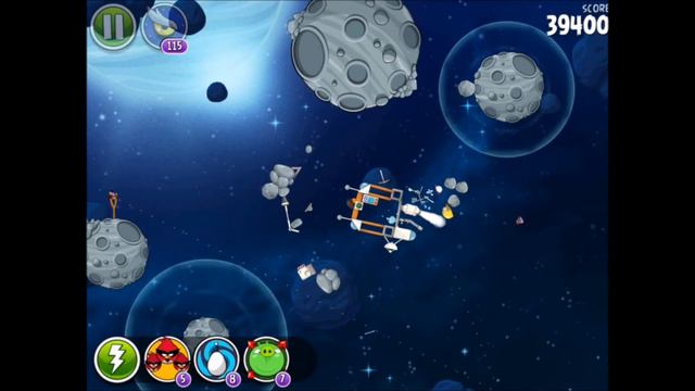Angry Birds Space 8-14 Beak Impact 3 Star смотреть онлайн