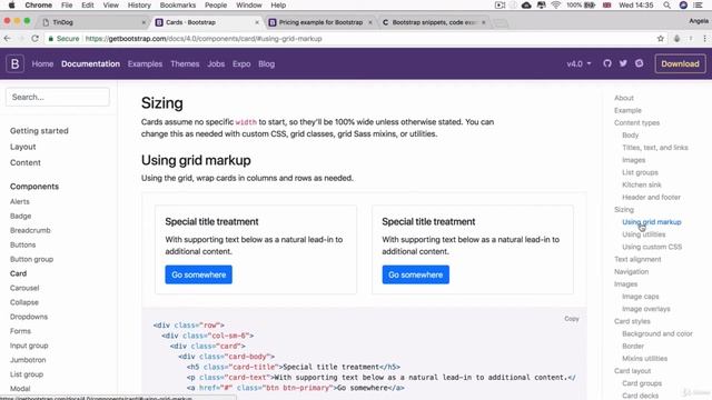 Bootstrap Cards смотреть онлайн