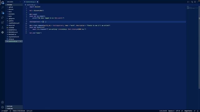 Make Discord Slash Commands with Python | Pycord смотреть онлайн