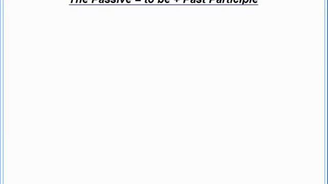 Английский язык №17 - Passive Voice and Past Participle смотреть онлайн